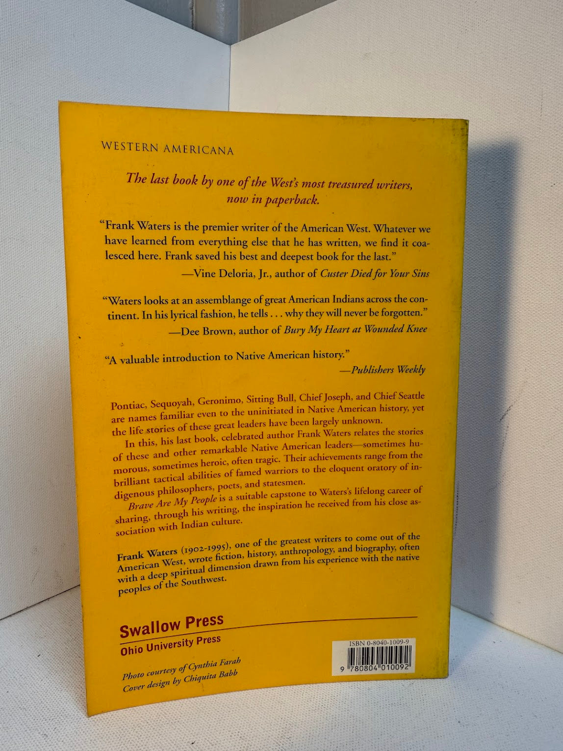 Brave Are My People by Frank Waters