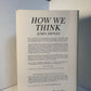 How We Think by John Dewey