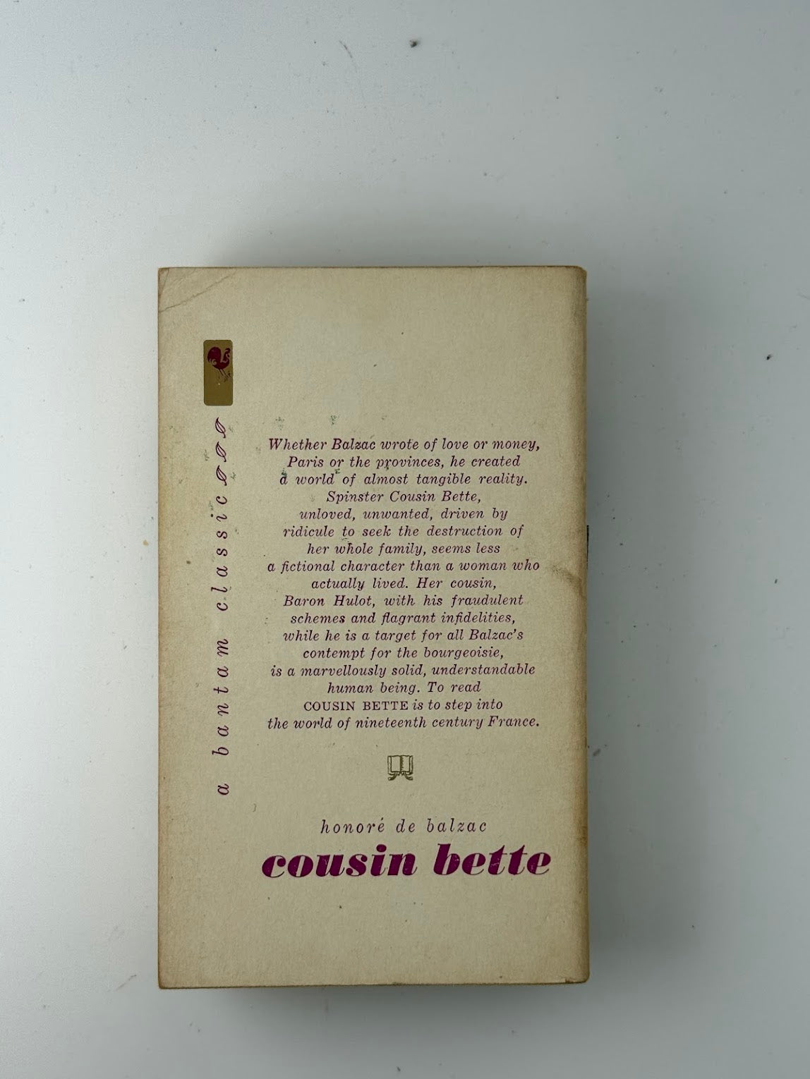 Cousin Bette by Honore de Balzac