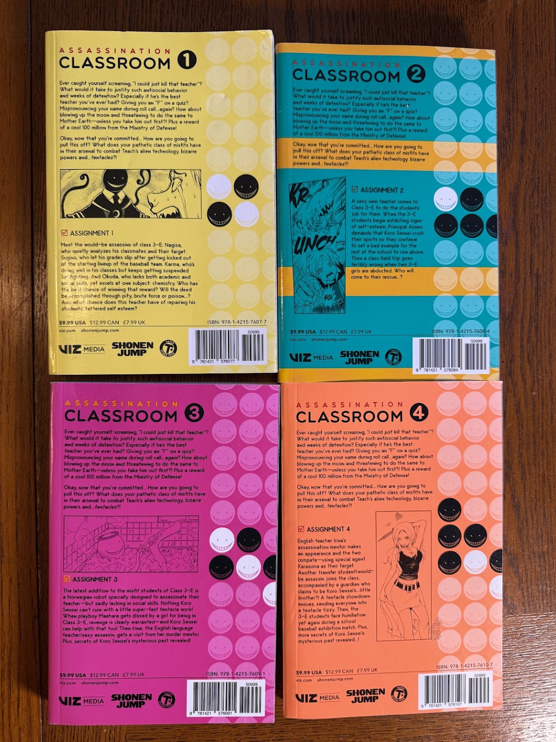 Assassination Classroom by Yusei Matsui (Vol1-4)