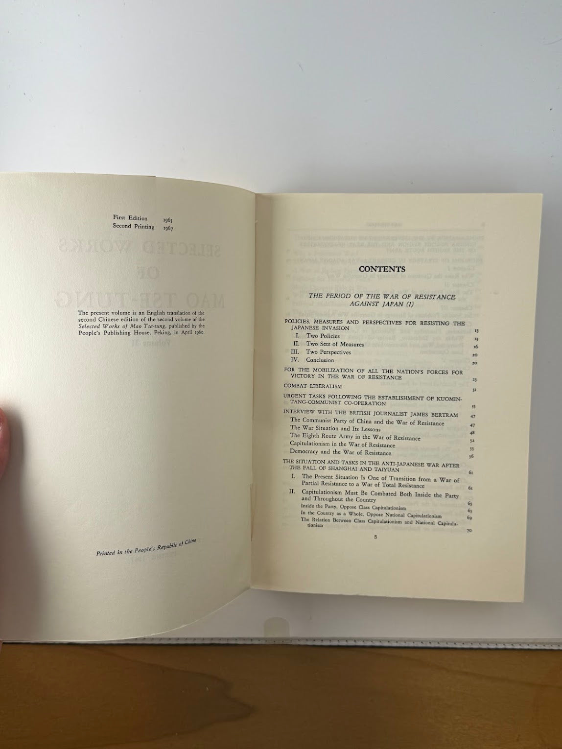 Selected Works of Mao Tse-Tung 3 volumes