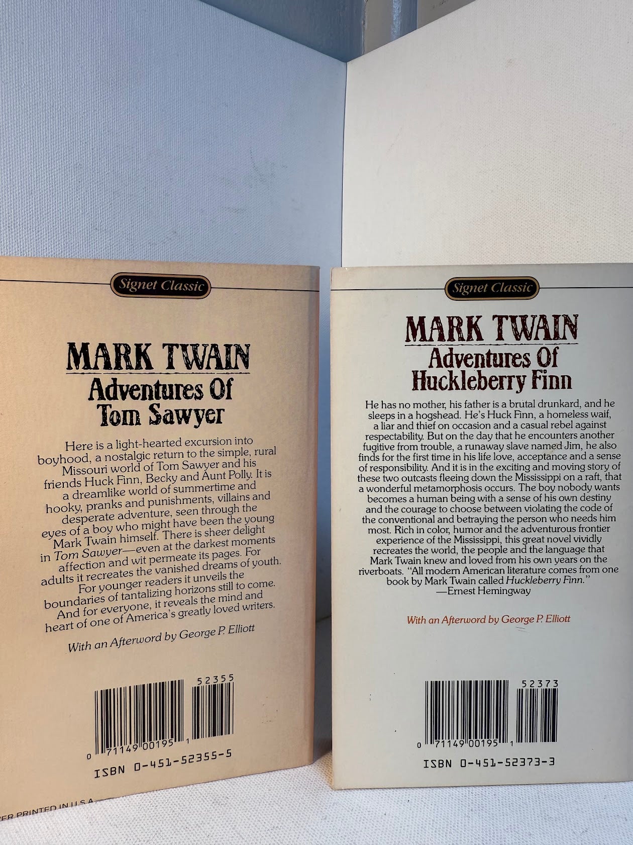 The Adventures of Huckleberry Finn and Tom Sawyer by Mark Twain