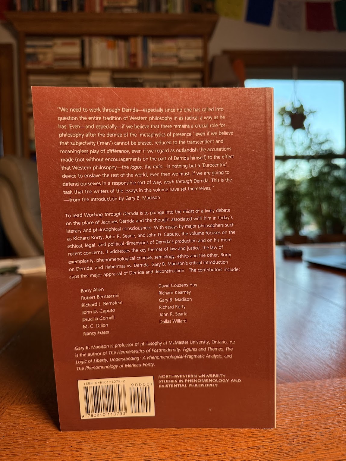 Working Through Derrida edited by Gary B. Madison