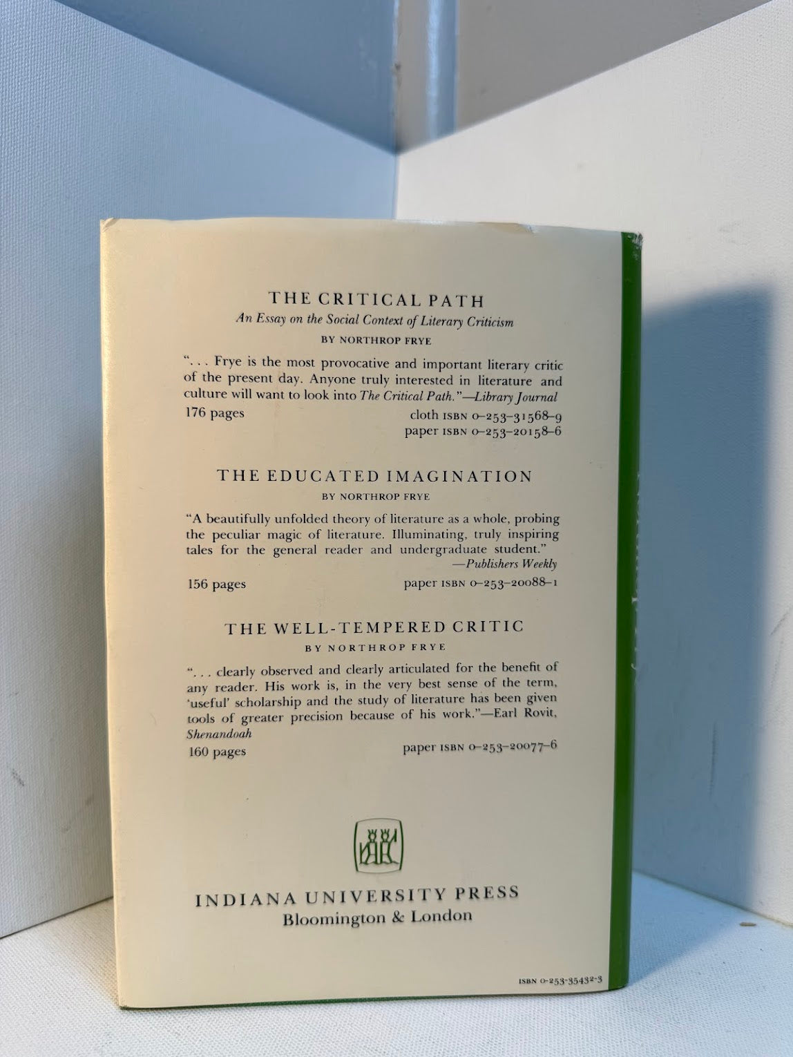 Spiritus Mundi by Northrop Frye