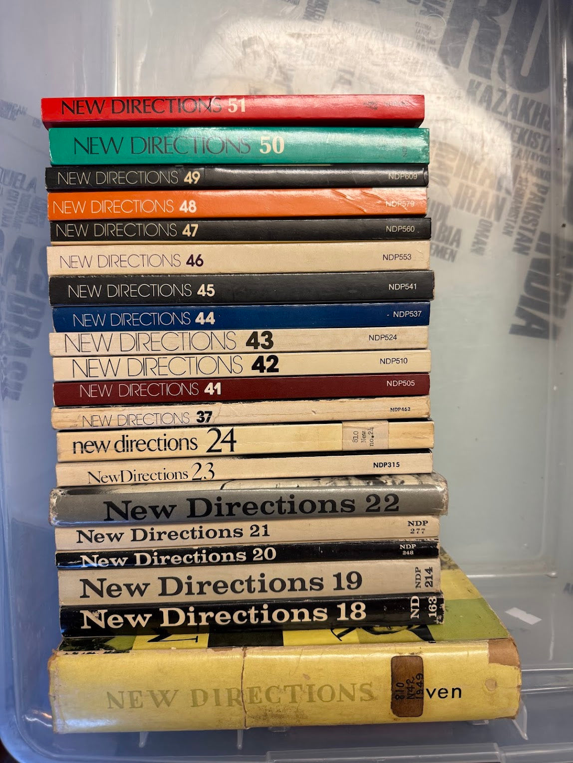 Lot of vintage New Directions Anthologies of International Prose & Poetry