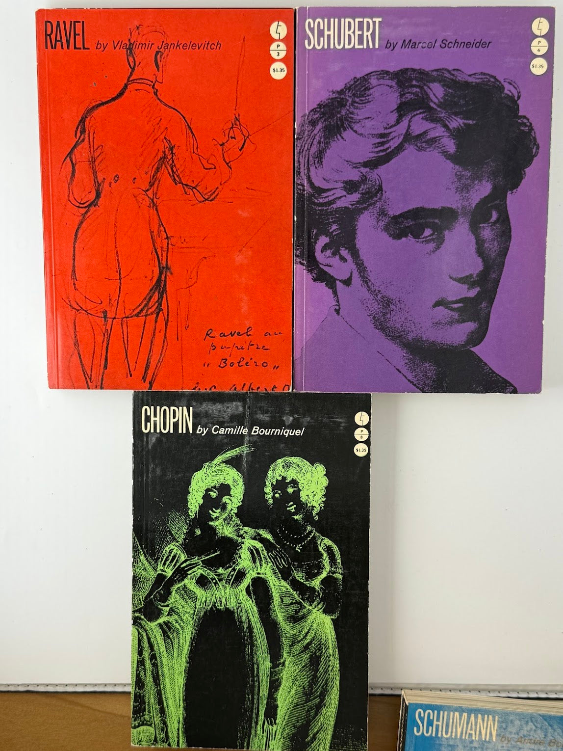 5 vintage Evergreen Profile Books Musician Biographies