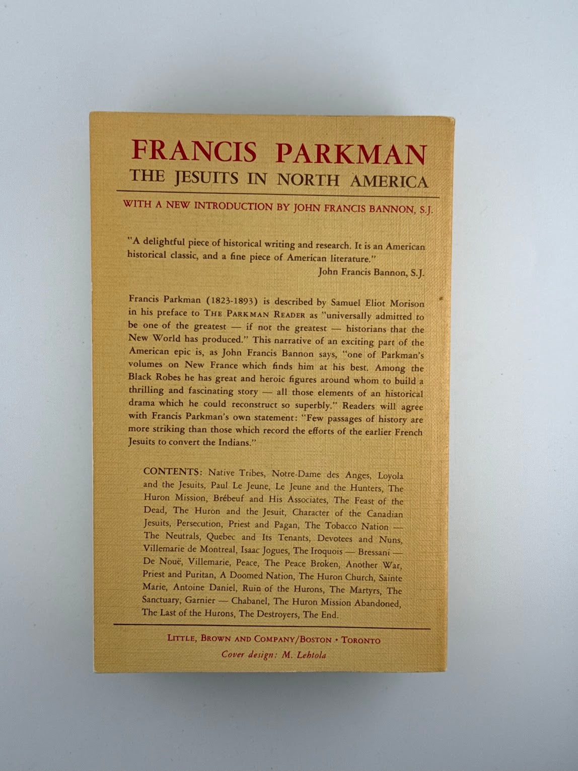 The Jesuits in North America by Francis Parkman