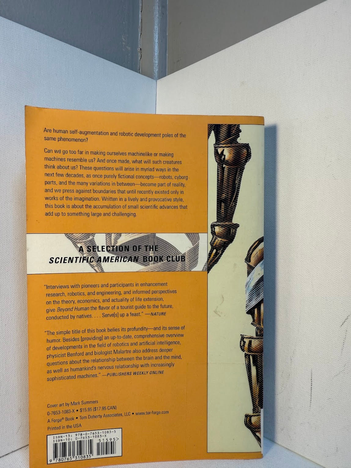 Beyond Human - Living with Robots and Cyborgs by Gregory Benford and Elisabeth Malartre