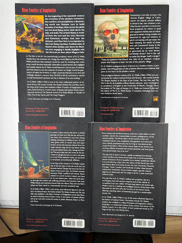 4 H.G. Wells Bison Books Editions