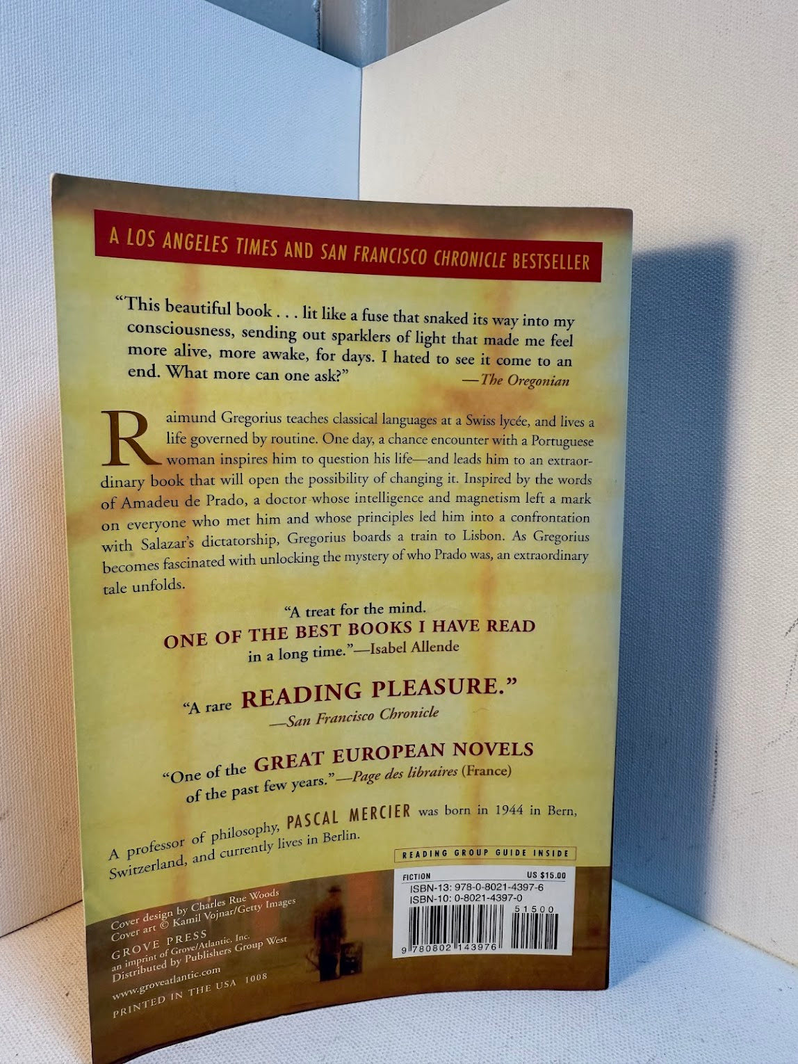 Night Train to Lisbon by Pascal Mercier