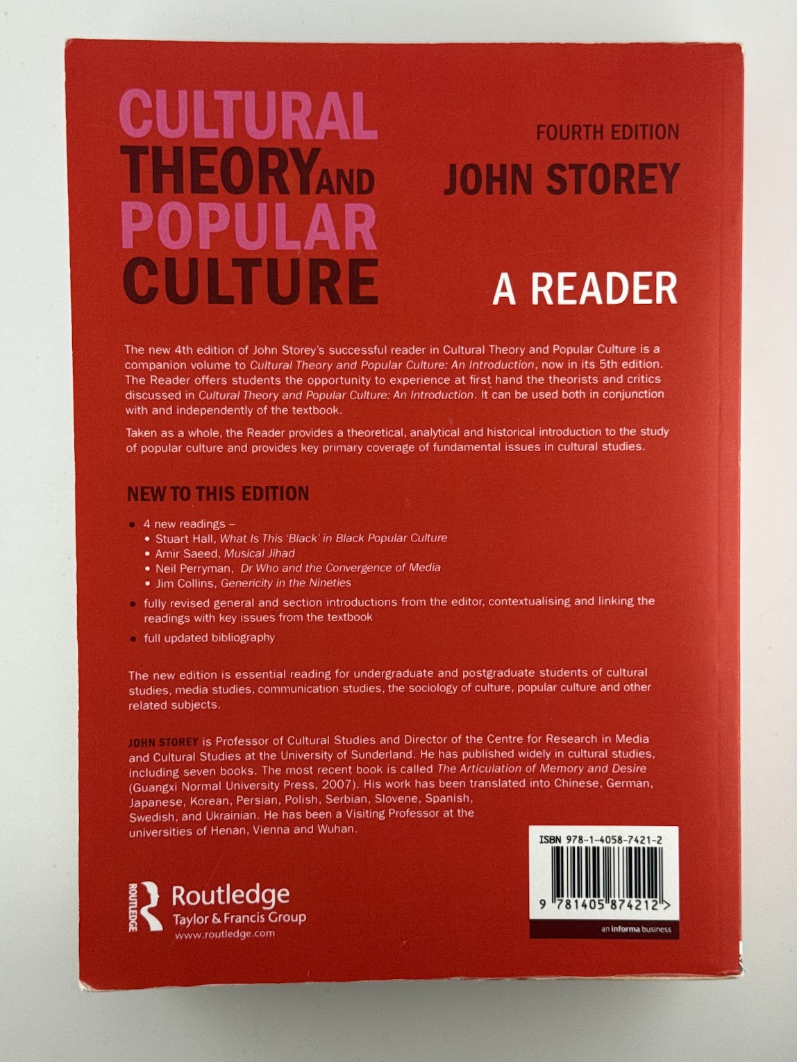 Cultural Theory and Popular Culture A Reader