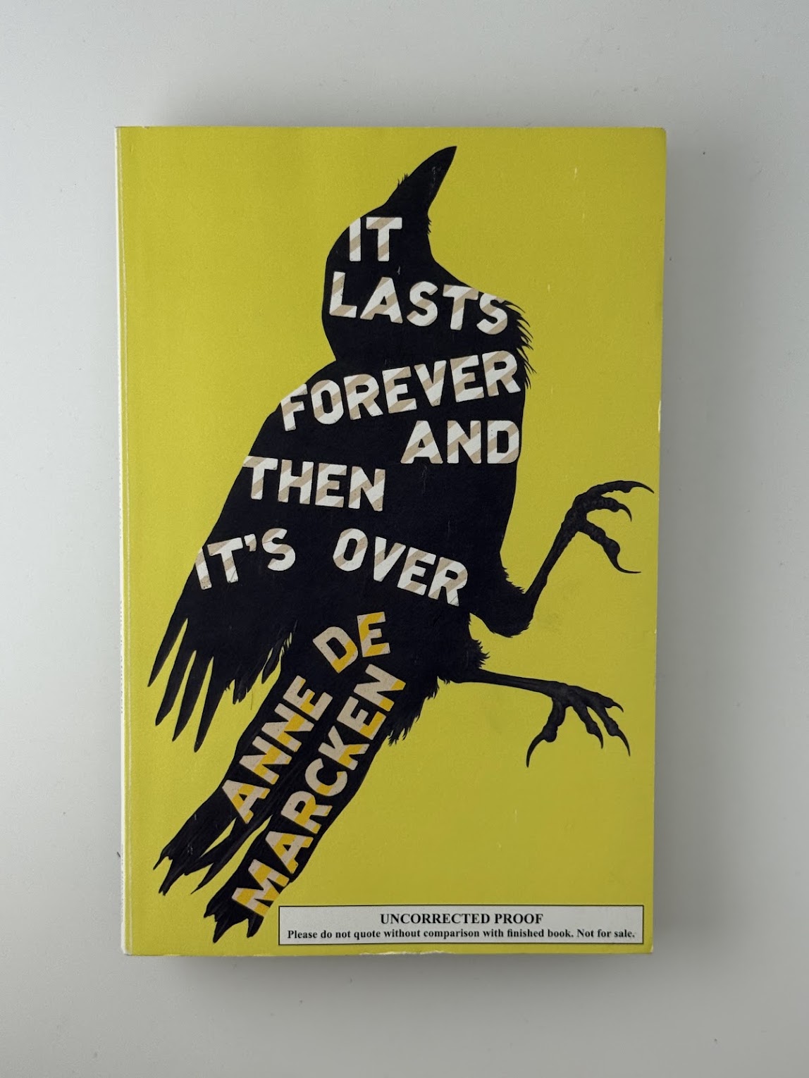 It Lasts Forever and Then Its Over by Anne De Marcken