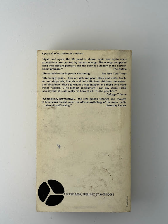 Division Street: America by Studs Terkel