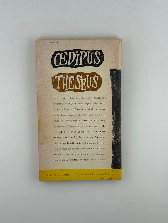 Oedipus and Theseus by Andre Gide