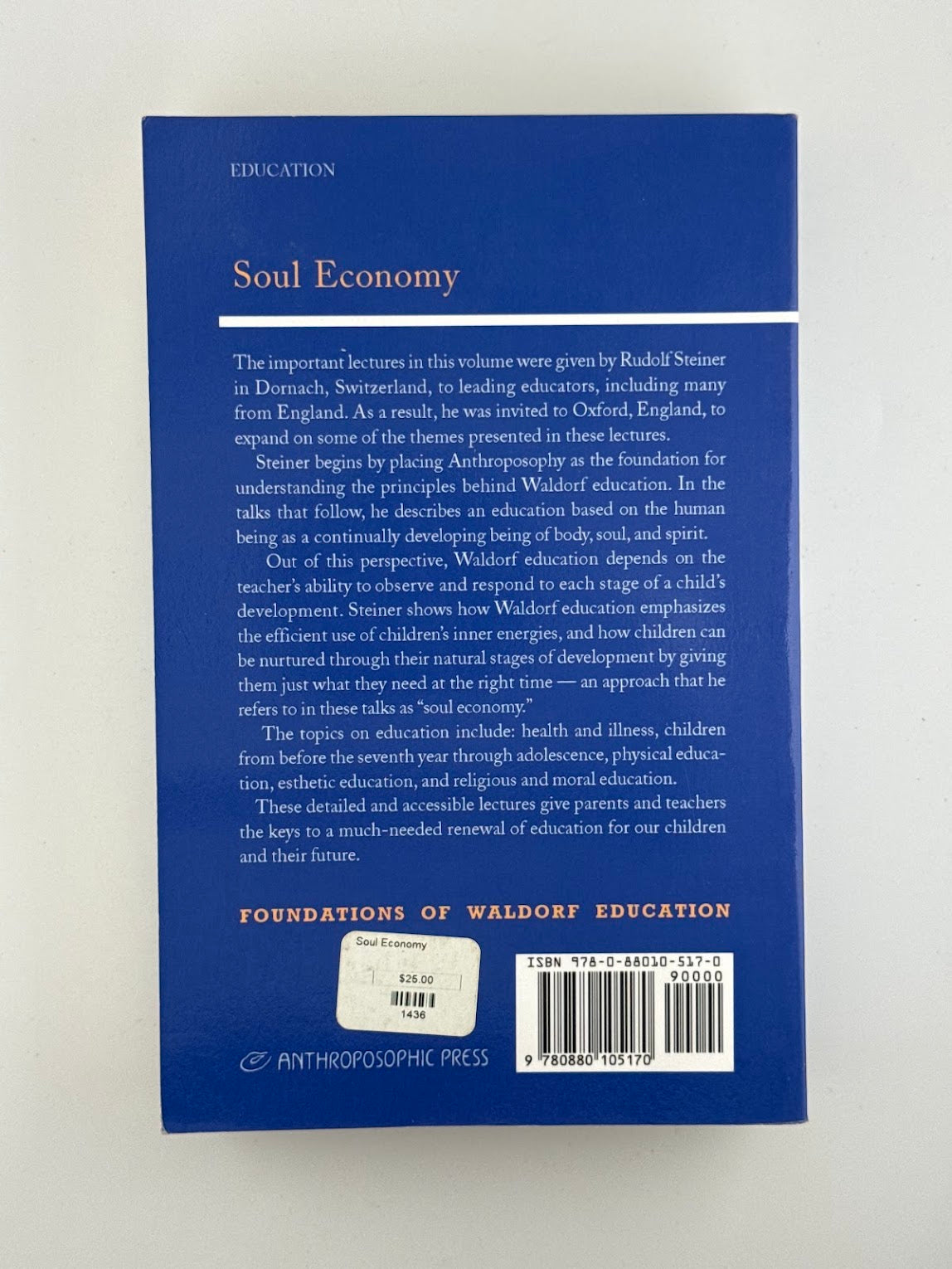 Soul Economy by Rudolf Steiner