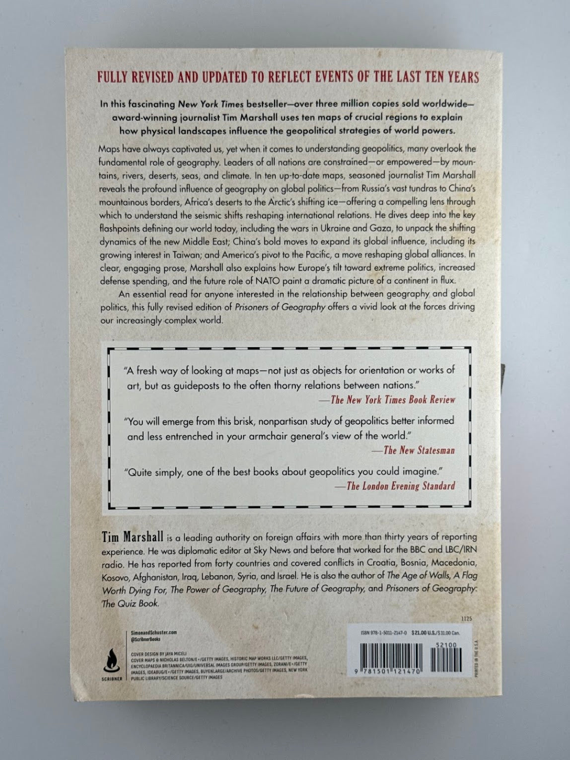 Prisoners of Geography by Tim Marshall
