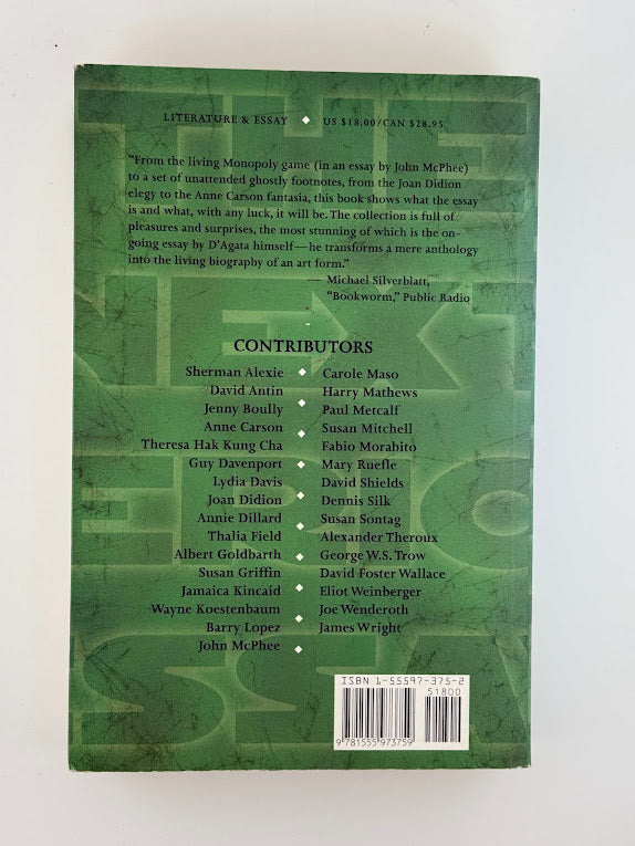 The Next American Essay edited by John D'Agata