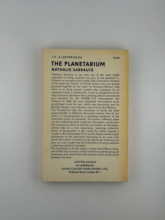 The Planetarium by Nathalie Sarraute