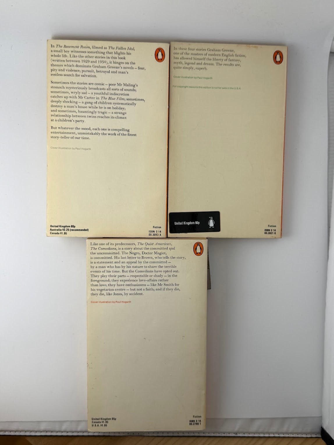 3 Vintage Penguin Graham Greenes