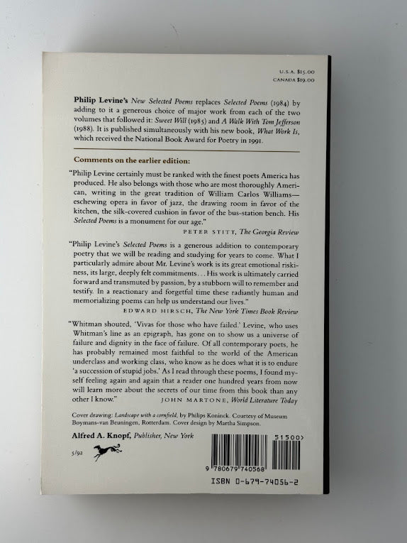 New Selected Poems by Philip Levine