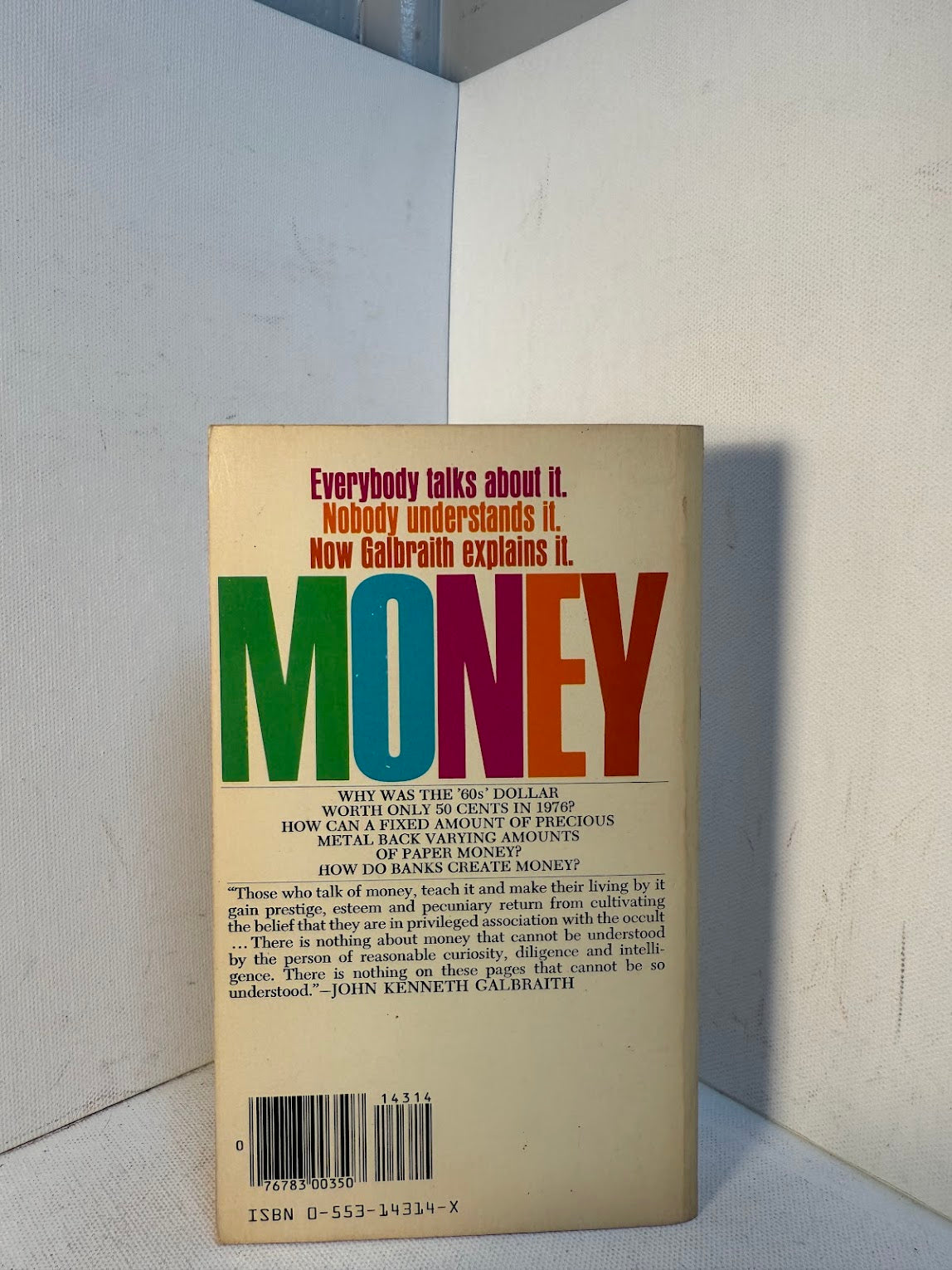 Money - Whence it Came, Where it Went by John Kenneth Galbraith