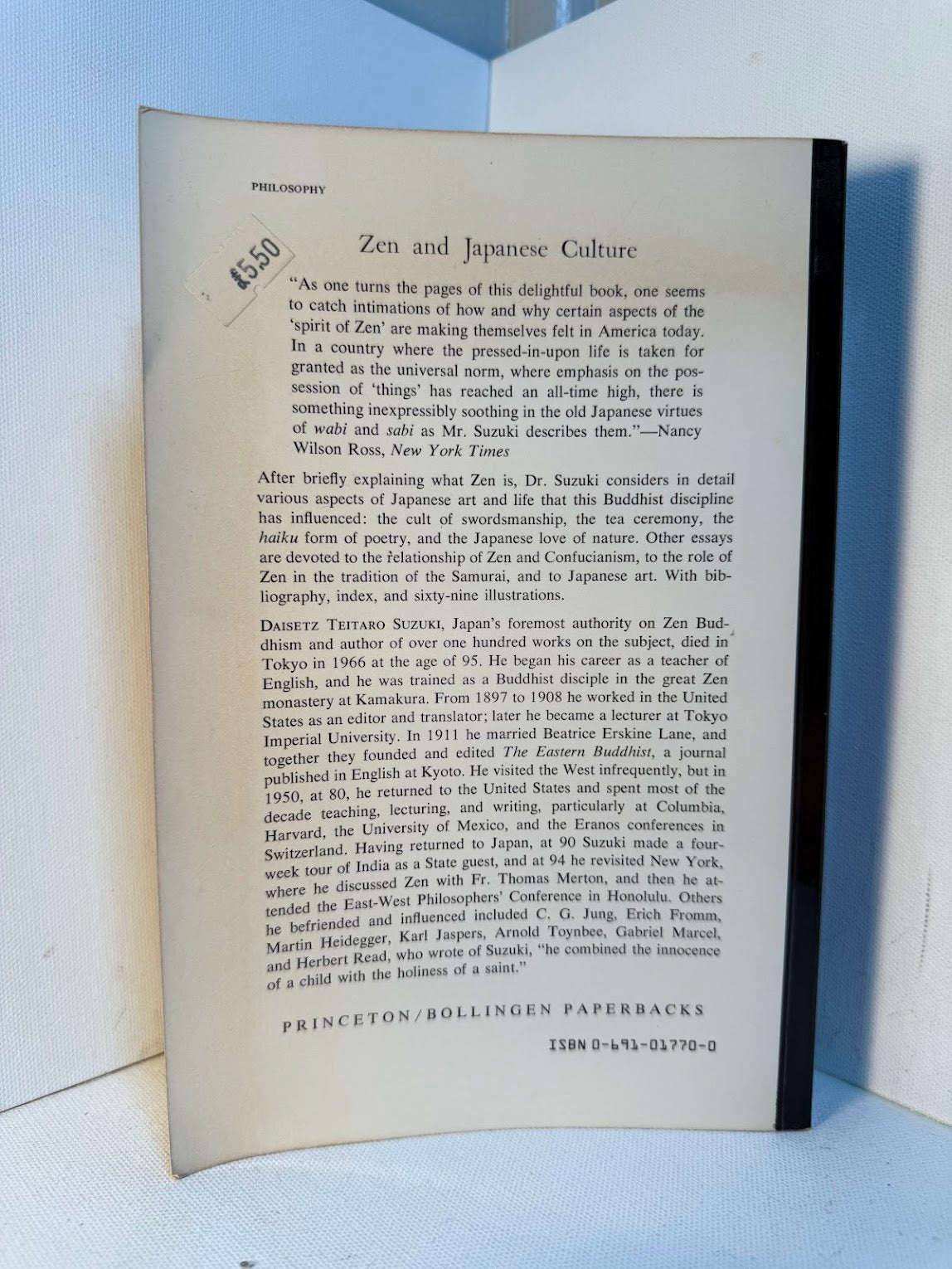 Zen and Japanese Culture by Daisetz T. Suzuki