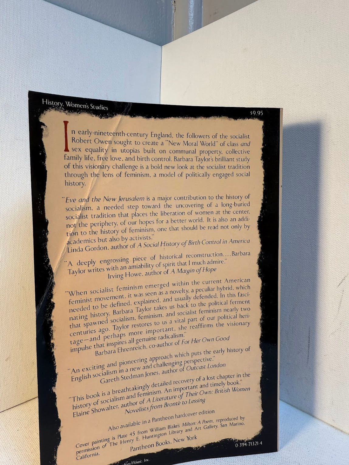 Eve and the New Jerusalem - Socialism and Feminism in the Nineteenth Century by Barbara Taylor