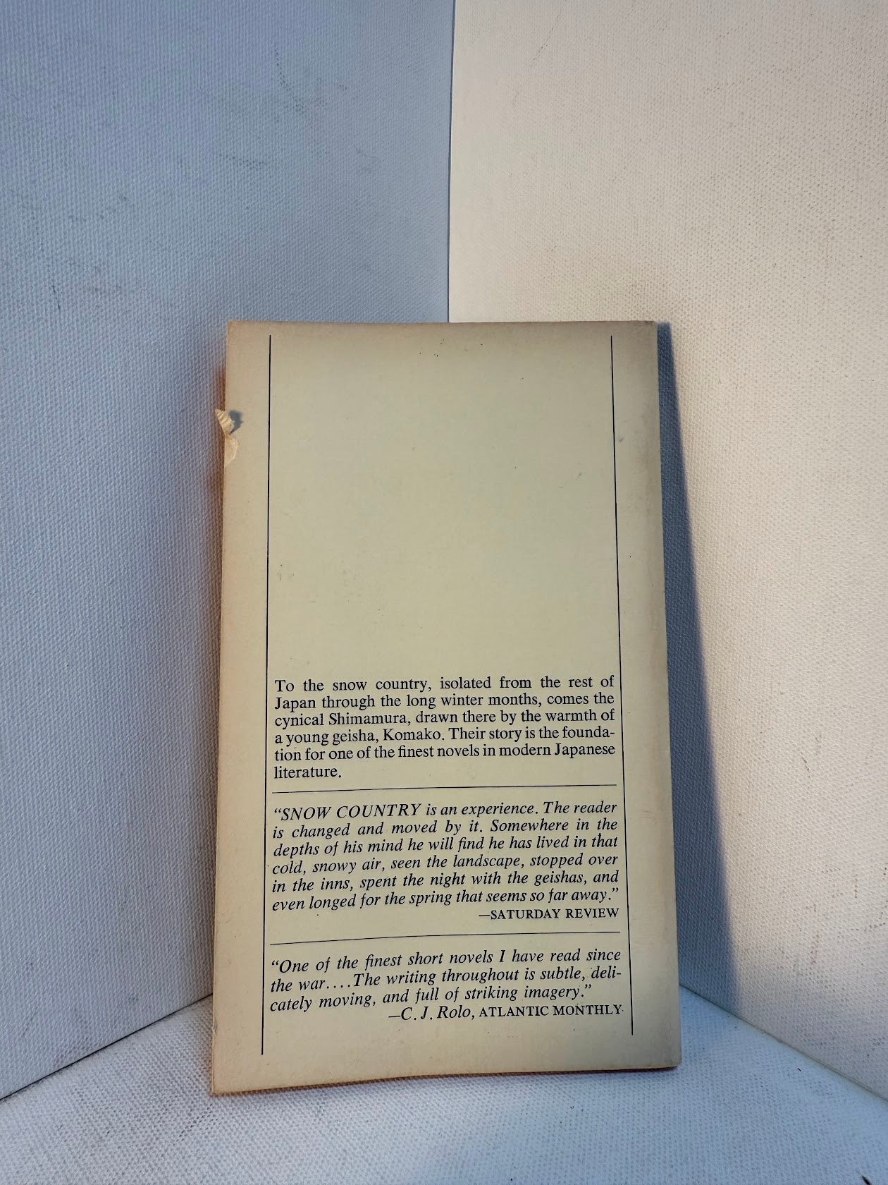 Snow Country by Yasunari Kawabata