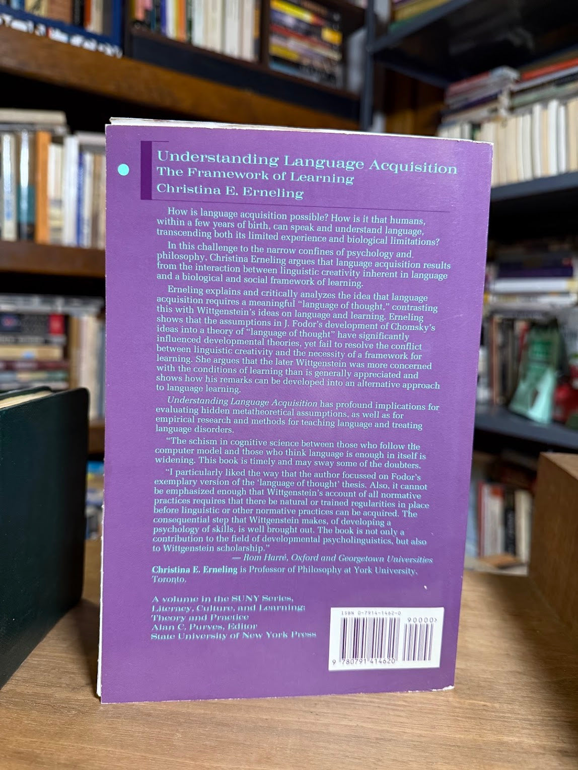 Understanding Language Acquisition by Christina E. Erneling