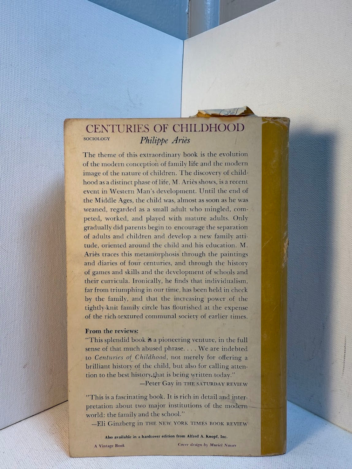 Centuries of Childhood - A Social History of Family Life by Philippe Aries