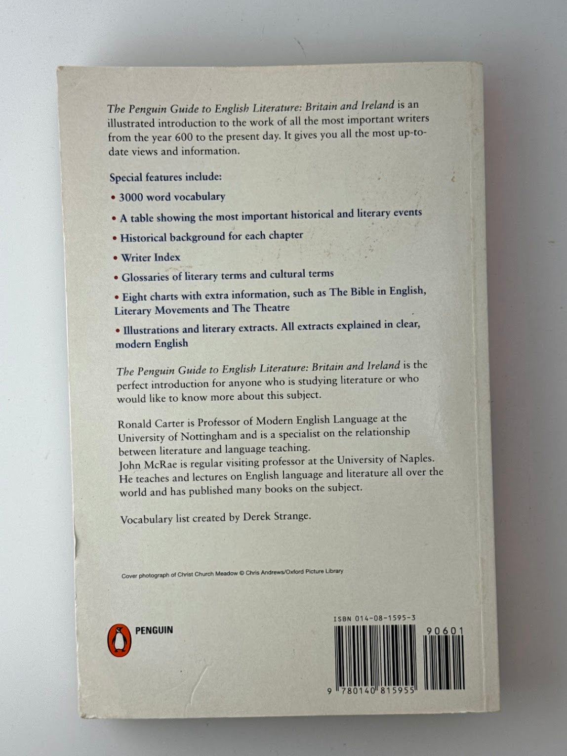 The Penguin Guide to English Literature: Britain and Ireland by Ronald Carter and John McRae