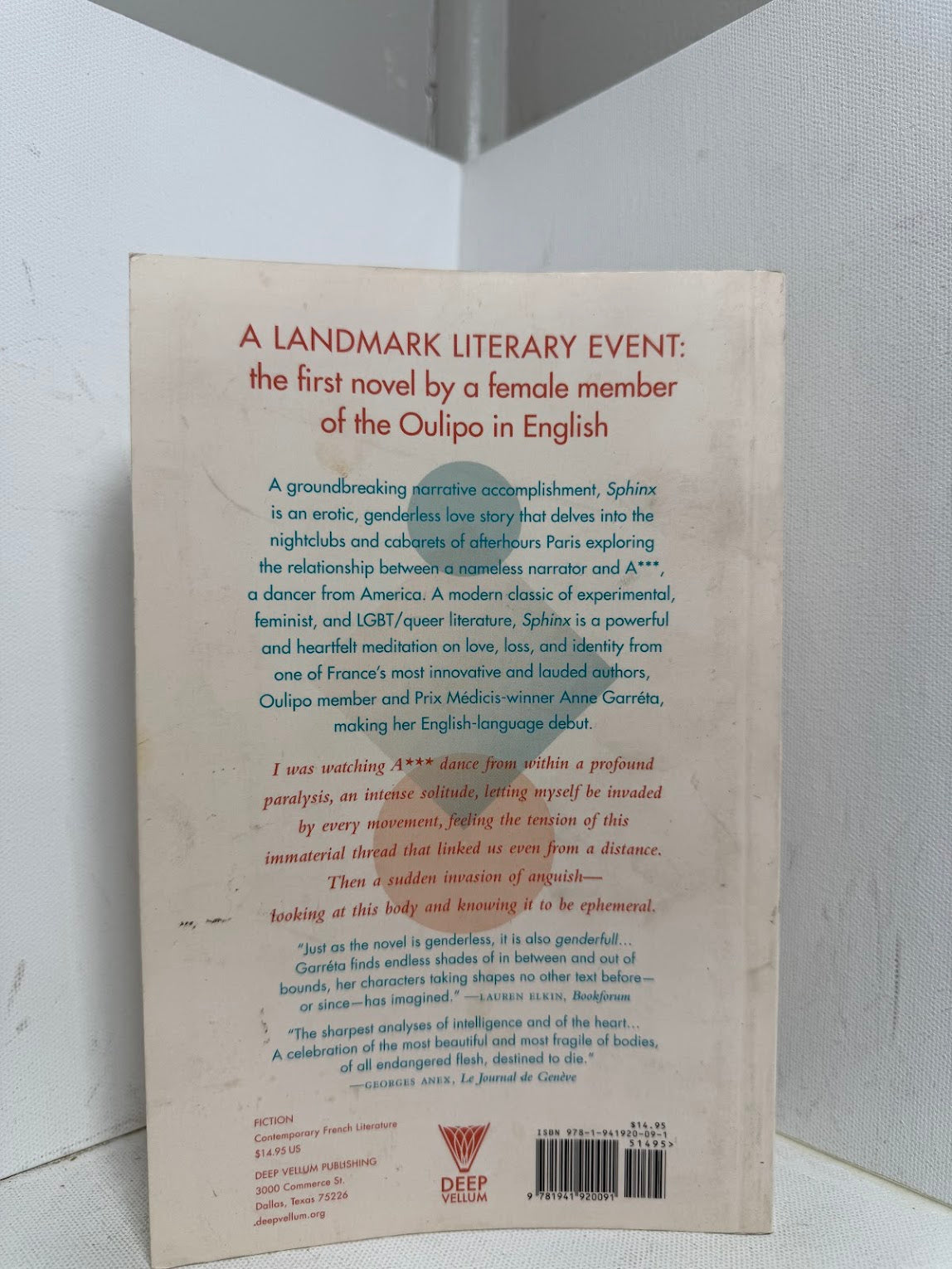 Sphinx by Anne Garreta