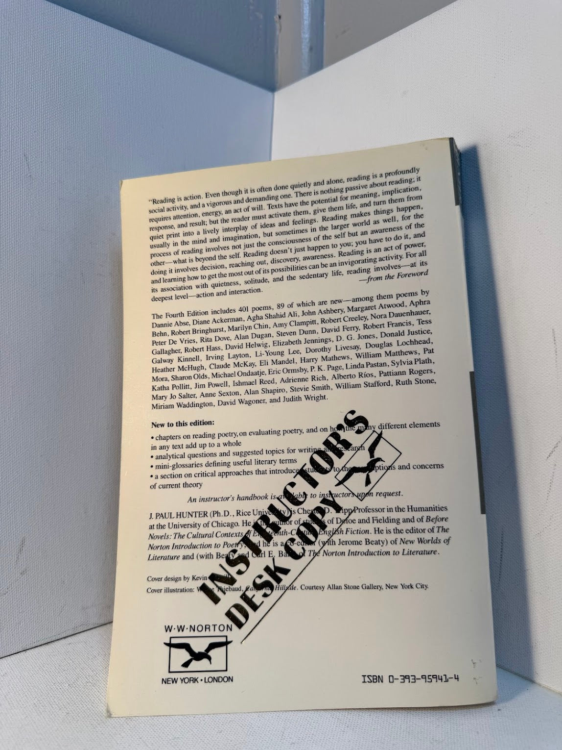 The Norton Introduction to Poetry by J. Paul Hunter