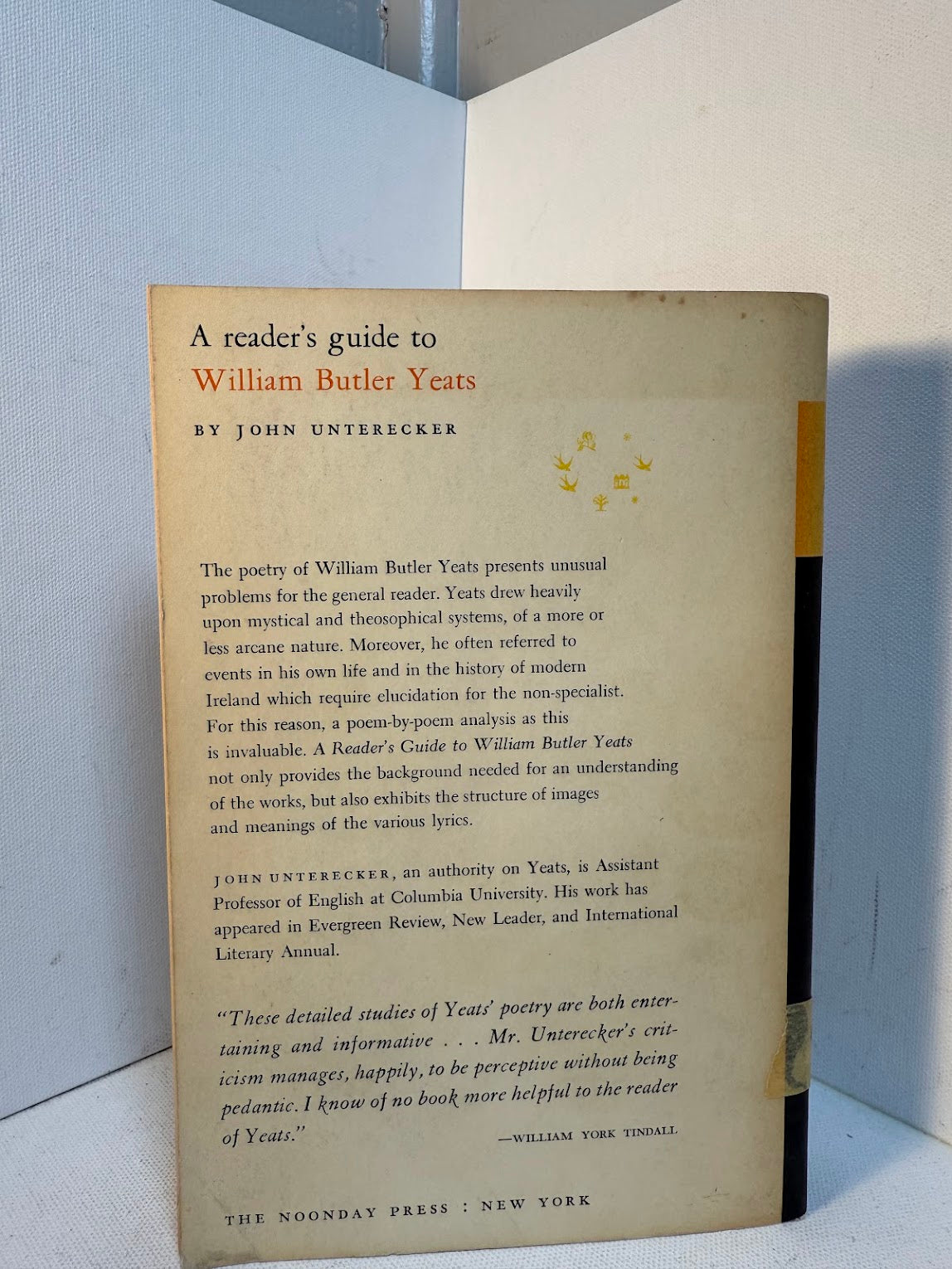 A Reader's Guide to William Butler Yeats by John Unterecker