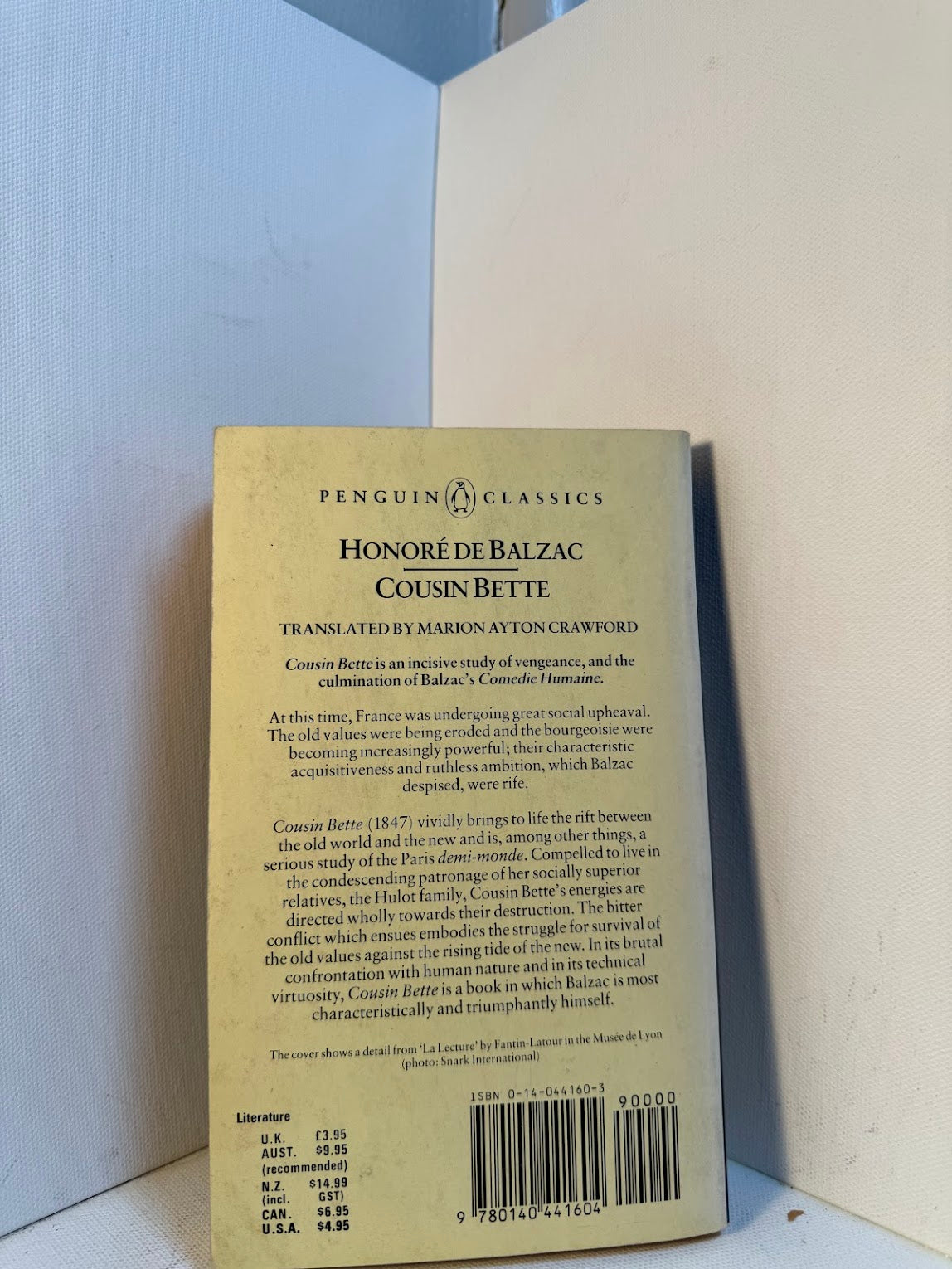 Cousin Bette by Honore De Balzac