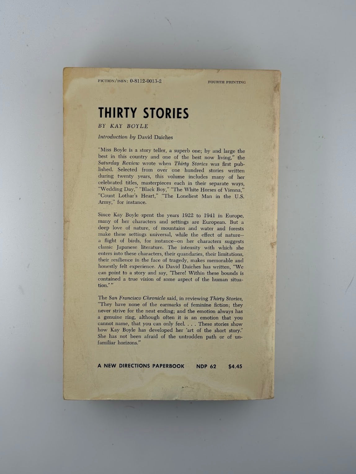 Thirty Stories by Kay Boyle