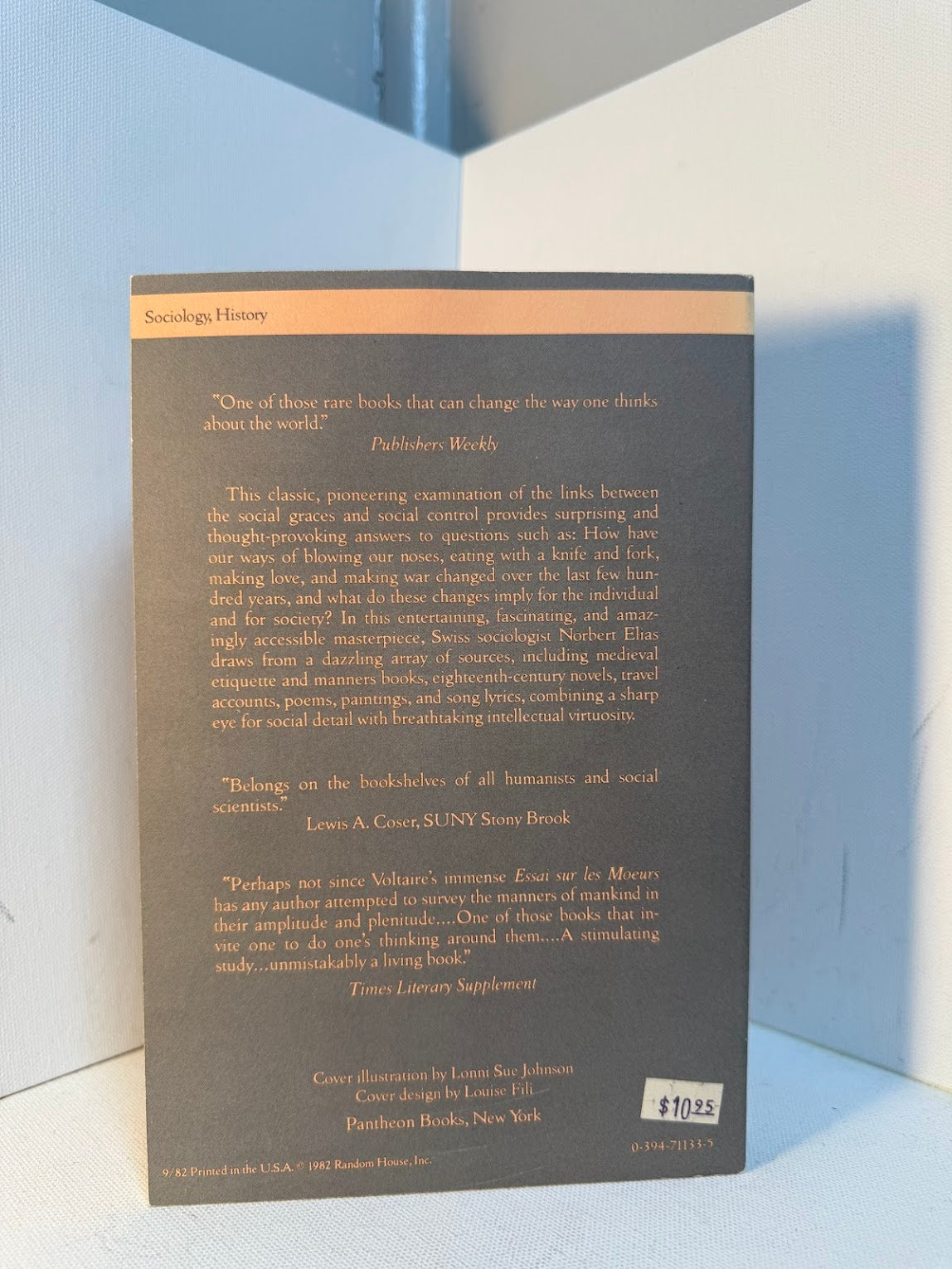The History of Manners by Norbert Elias
