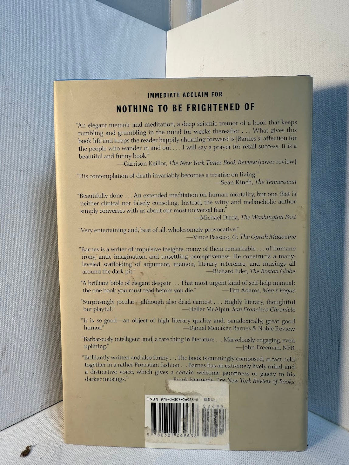 Nothing to Be Frightened Of by Julian Barnes