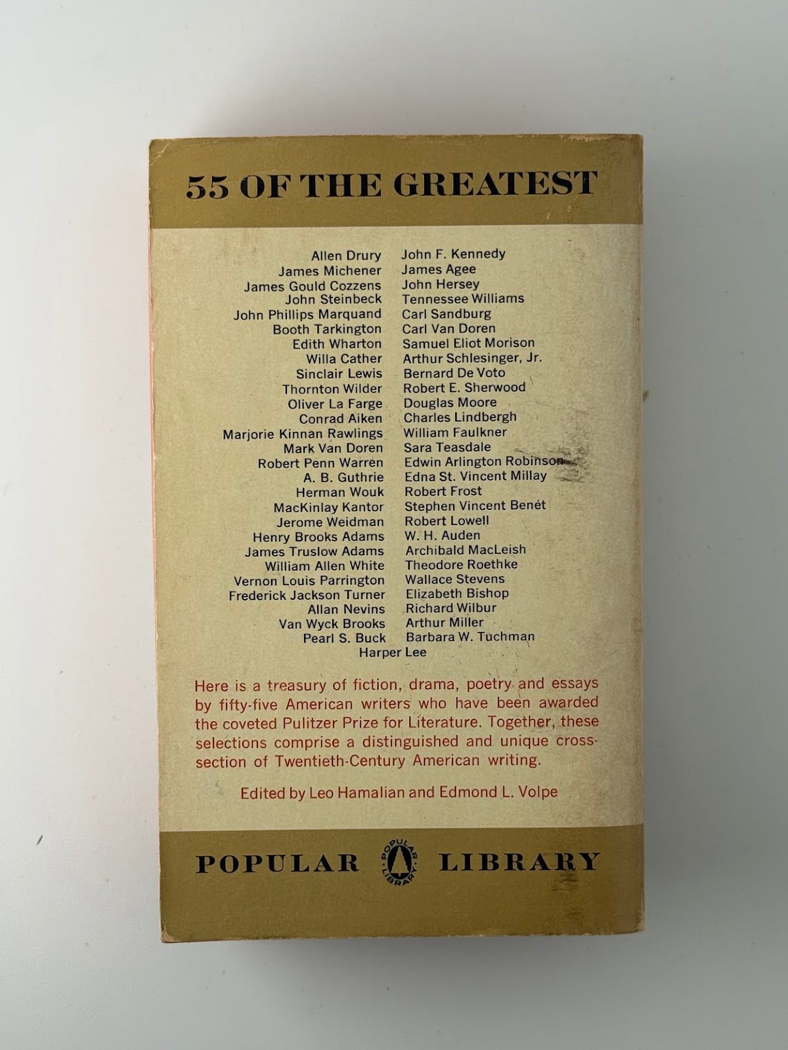 Pulitzer Prize Reader edited by Leon Edel