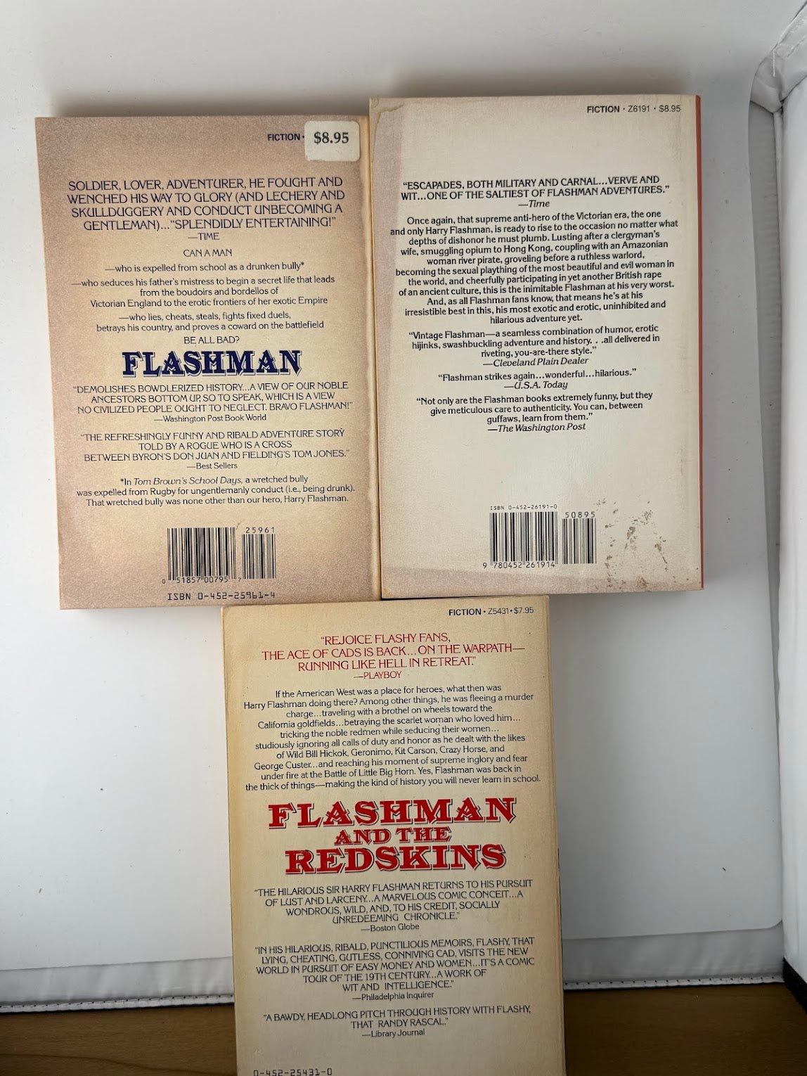 3 Flashman Books by George MacDonald Fraser
