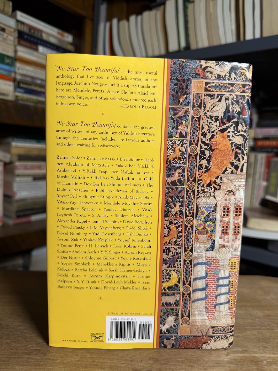 No Star Too Beautiful - An Anthology of Yiddish Stories edited by Joachim Neugroschel