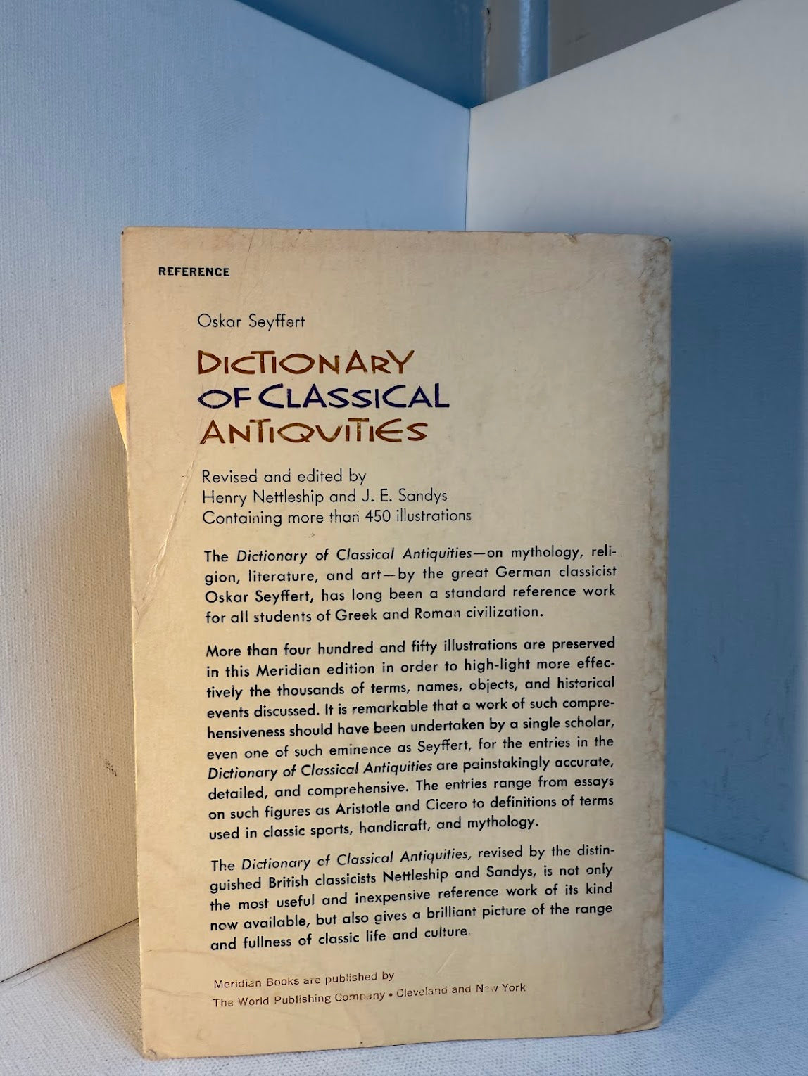 Dictionary of Classical Antiquities by Oskar Seyffert