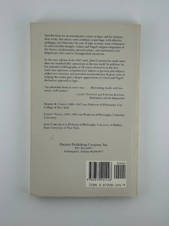 An Introduction to Logic by Morris R. Cohen and Ernest Nagel