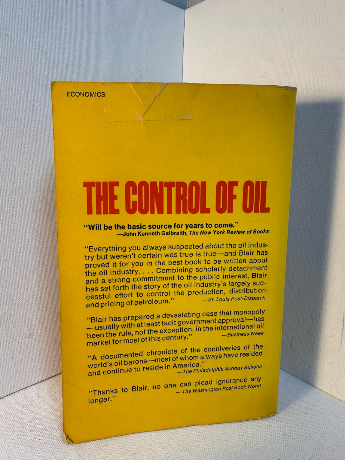 The Control of Oil by John M. Blair