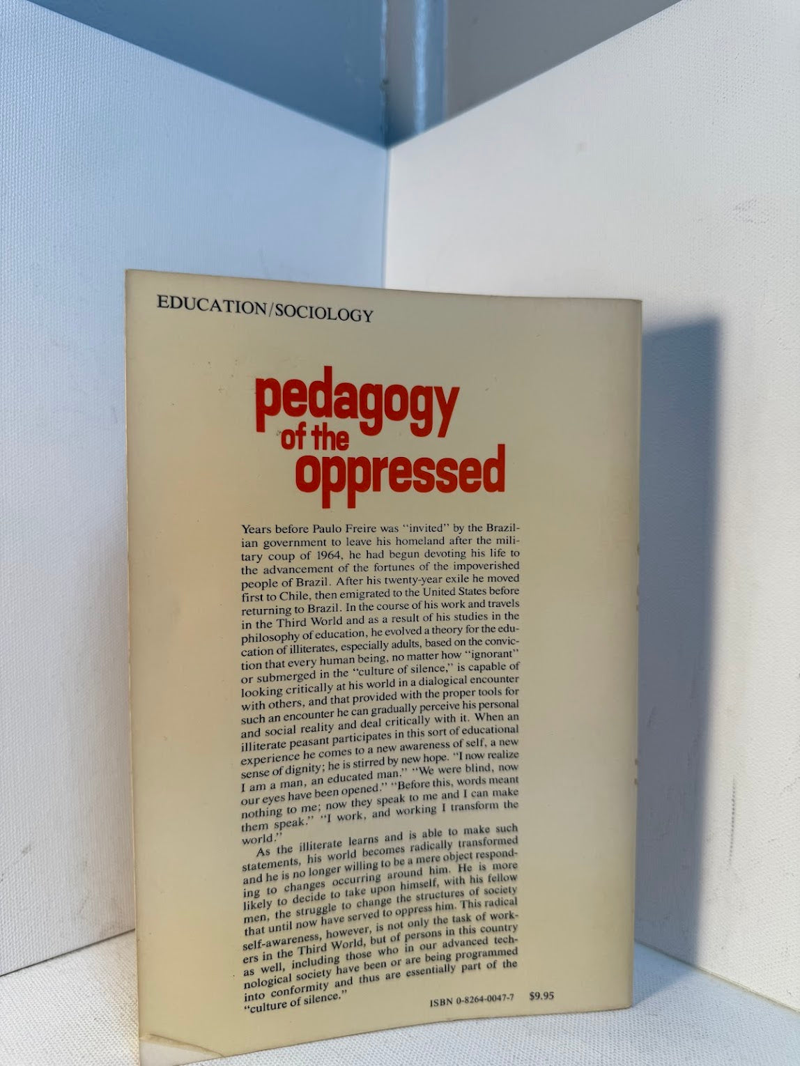 Pedagogy of the Oppressed by Paulo Freire