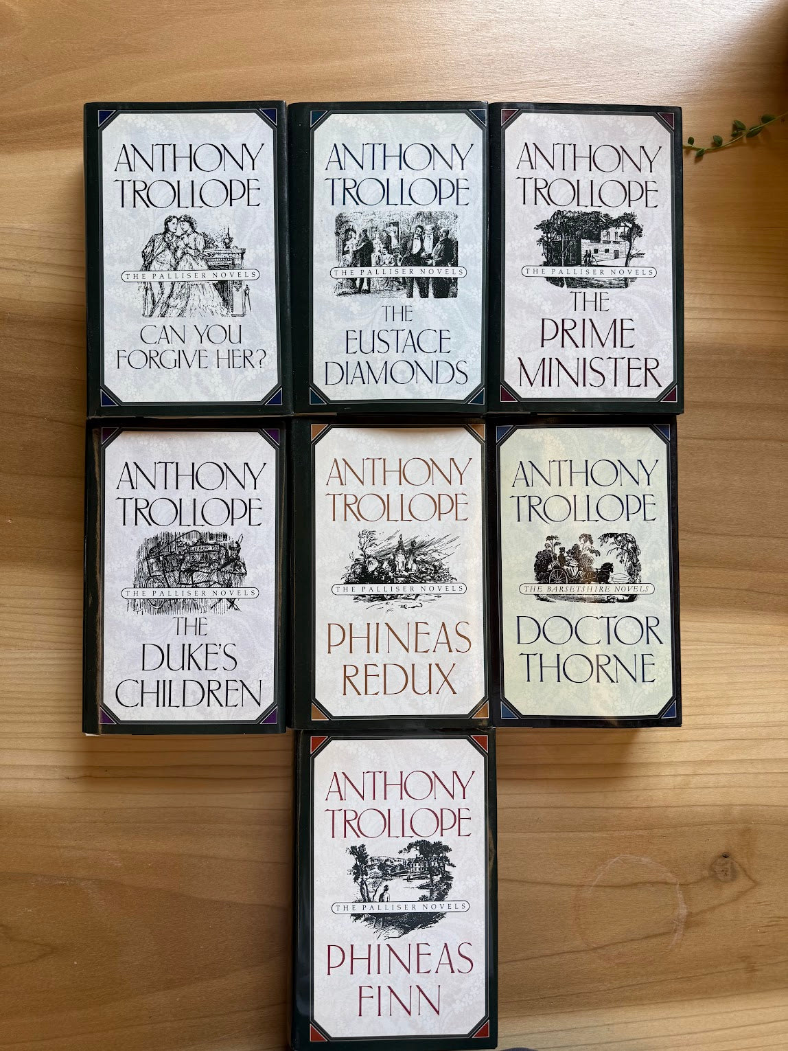 Lot of 7 Oxford Anthony Trollope volumes
