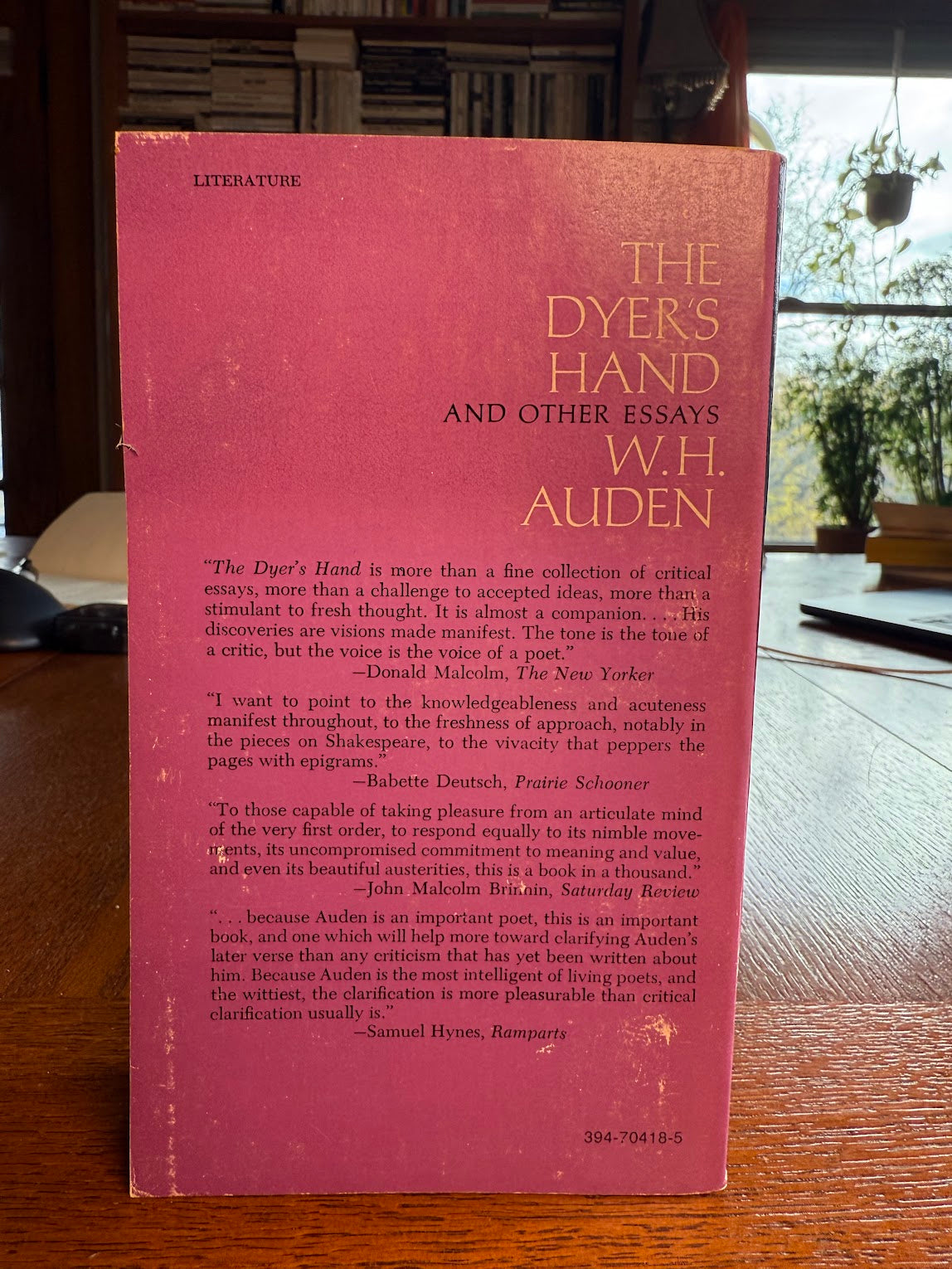 The Dyer's Hand and Other Essays by W.H. Auden