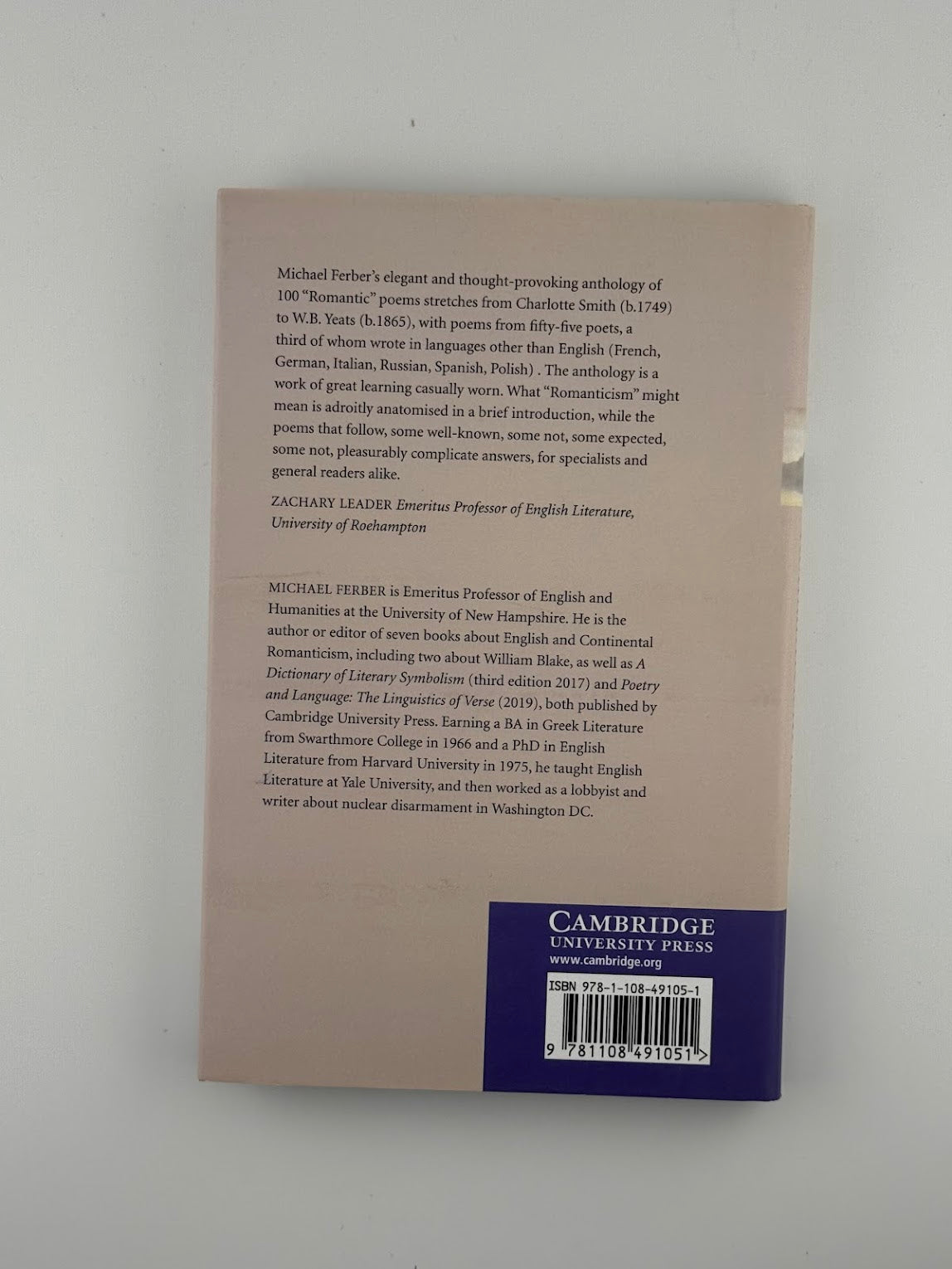 Romanticism - 100 Poems edited by Michael Ferber