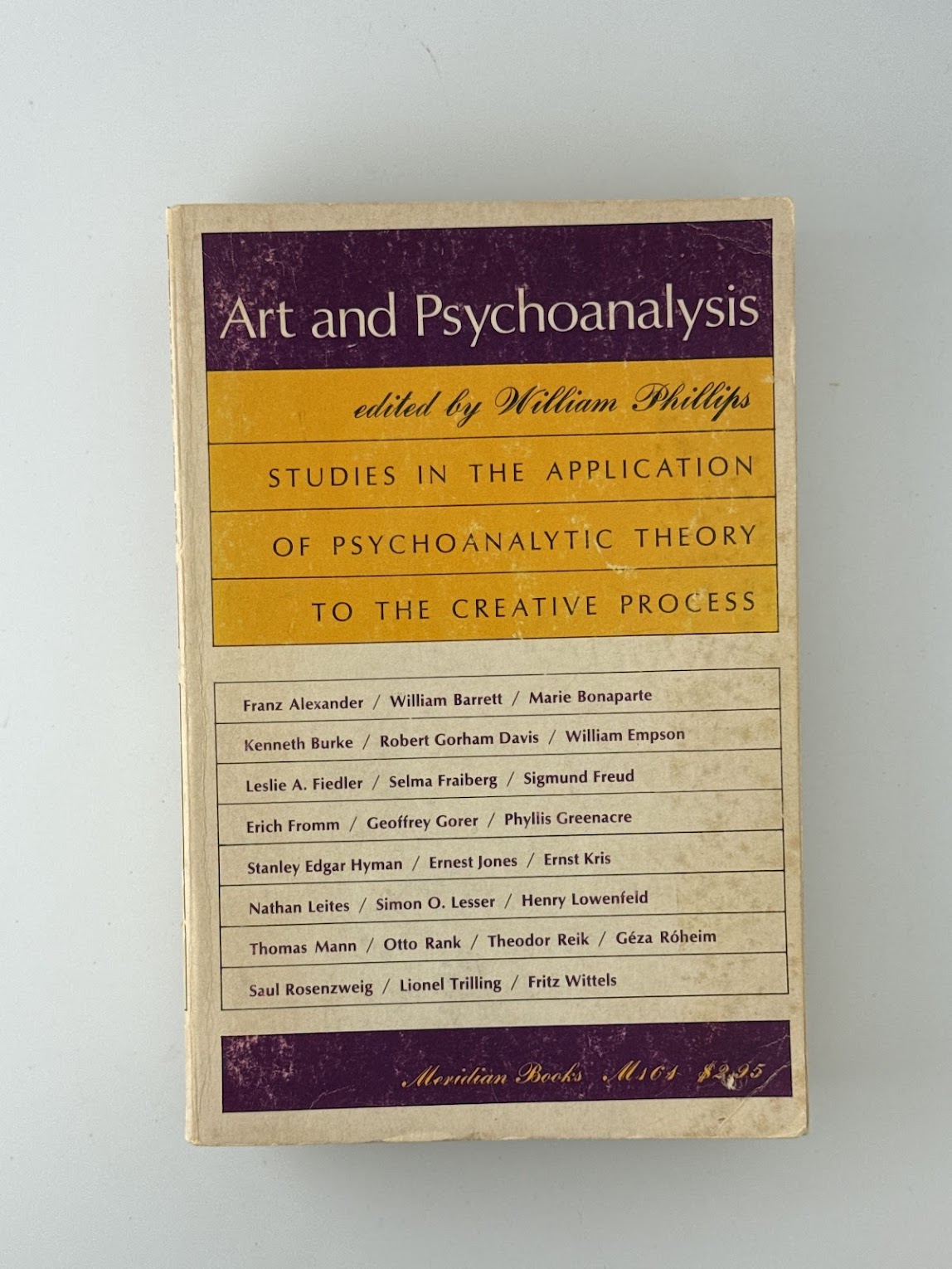 Art & Psychoanalysis edited by William Phillips