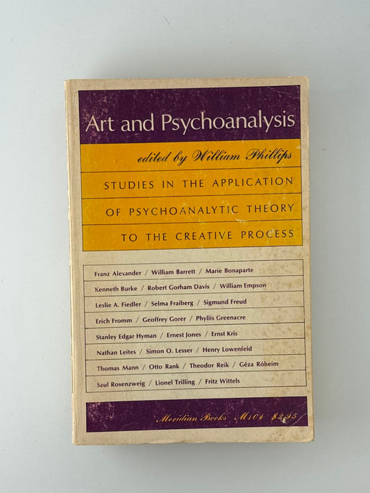 Art & Psychoanalysis edited by William Phillips